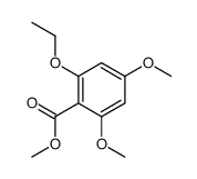 2-ethoxy-4,6-dimethoxy-benzoic acid methyl ester结构式