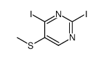 2,4-diiodo-5-methylsulfanylpyrimidine Structure