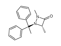 2,4-dimethyl-1-(1,1-diphenylethyl)-1,2-diazetidin-3-one Structure