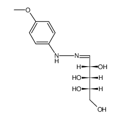 L-arabinose-(4-methoxy-phenylhydrazone)结构式