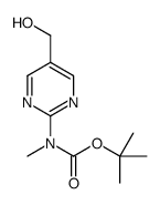 tert-butyl N-[5-(hydroxymethyl)pyrimidin-2-yl]-N-methylcarbamate Structure