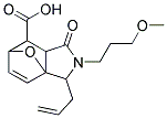 2-ALLYL-3-(3-METHOXYPROPYL)-4-OXO-10-OXA-3-AZATRICYCLO[5.2.1.0(1,5)]DEC-8-ENE-6-CARBOXYLIC ACID结构式