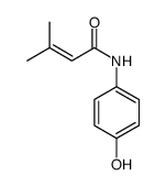 N-(4-hydroxyphenyl)-3-methylbut-2-enamide Structure
