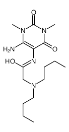 Uracil,6-amino-5-(2-dibutylaminoacetamido)-1,3-dimethyl- (6CI) picture