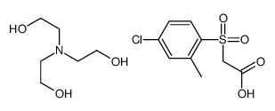 2-[bis(2-hydroxyethyl)amino]ethanol,2-(4-chloro-2-methylphenyl)sulfonylacetic acid结构式