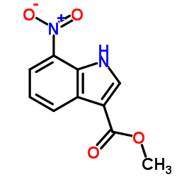 Methyl 7-nitro-1H-indole-3-carboxylate结构式