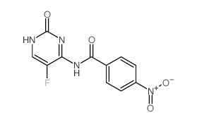 Benzamide,N-(5-fluoro-2,3-dihydro-2-oxo-4-pyrimidinyl)-4-nitro- Structure