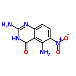 2,5-Diamino-6-nitro-4(3H)-quinazolinone Structure