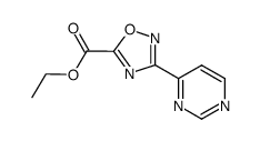 ethyl 3-pyrimidin-4-yl-1,2,4-oxadiazole-5-carboxylate结构式