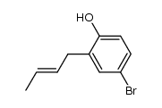 4-bromo-2-(trans-2-butenyl)phenol Structure
