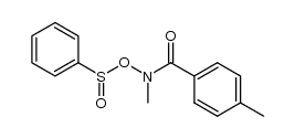 N-methyl-O-phenylsulphinyl-4-toluohydroxamic acid结构式
