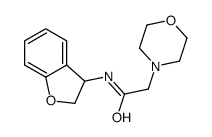 N-(2,3-dihydro-1-benzofuran-3-yl)-2-morpholin-4-ylacetamide Structure