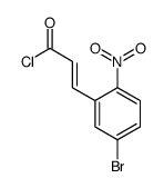 3-(5-bromo-2-nitrophenyl)prop-2-enoyl chloride结构式