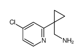 [1-(4-chloropyridin-2-yl)cyclopropyl]methanamine结构式