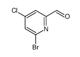 6-bromo-4-chloropyridine-2-carbaldehyde结构式
