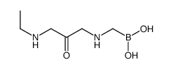 [[3-(ethylamino)-2-oxopropyl]amino]methylboronic acid结构式