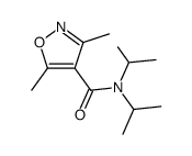 N,N-diisopropyl-3,5-dimethylisoxazole-4-carboxamide Structure