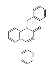 1-benzyl-4-phenyl-1H-quinazolin-2-one结构式