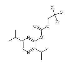 3,6-Diisopropyl-2-β,β,β-trichloroethoxycarbonyloxypyrazine Structure