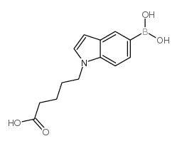 5-(5-Borono-1H-indol-1-yl)pentanoic acid Structure