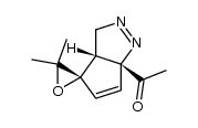 6a-acetyl-3,3a,4,6a-tetrahydro-2',2'-dimethyl-spiro[cyclopentapyrazol-4,2'-oxiranel]结构式