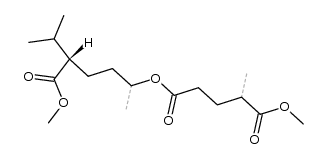 (-)-2-Methyl-glutarsaeure-1-methylester-5-[4-methoxycarbonyl-1,5-dimethylhexylester] Structure