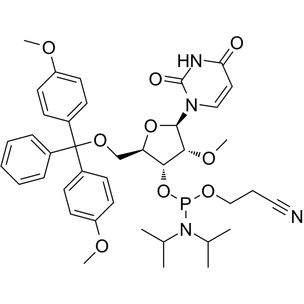 2'-OMe-U 亚磷酰胺单体结构式