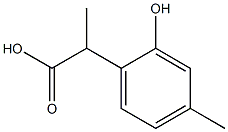 2-(2'-羟基-4'-甲苯基)丙酸结构式