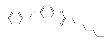 4-(benzyloxy)phenyl octanoate结构式