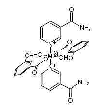 [Ni(m-hydroxybenzoato)2(H2O)2(nicotinamide)2] Structure
