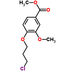 Methyl 4-(3-chloropropoxy)-3-methoxybenzoate结构式