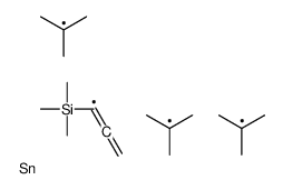 trimethyl(3-tritert-butylstannylprop-1-ynyl)silane结构式