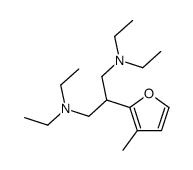 N,N,N',N'-tetraethyl-2-(3-methylfuran-2-yl)propane-1,3-diamine结构式