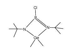 1,3-di-tert-butyl-4-chloro-2,2-dimethyl-1,3,2,4-diazagermaboretidine Structure