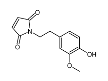 1-[2-(4-hydroxy-3-methoxyphenyl)ethyl]pyrrole-2,5-dione结构式