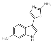 5-(6-Methyl-1H-indol-3-yl)-1,3-thiazol-2-amine structure