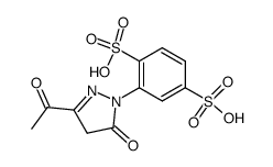 3-acetyl-1-(2,5-disulfophenyl)-2-pyrazolin-5-one结构式