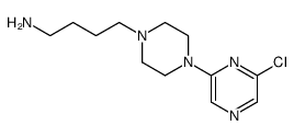 4-[4-(6-chloropyrazin-2-yl)piperazin-1-yl]butan-1-amine结构式