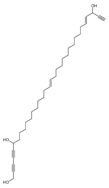 tritriaconta-17,29-dien-2,4,32-triyne-1,6,31-triol结构式