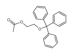 2-acetoxyethyl trityl ether结构式