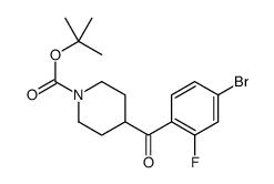 tert-butyl 4-(4-bromo-2-fluorobenzoyl)piperidine-1-carboxylate Structure