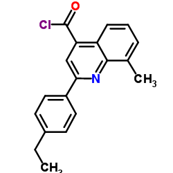 2-(4-Ethylphenyl)-8-methyl-4-quinolinecarbonyl chloride Structure