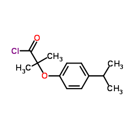 2-(4-Isopropylphenoxy)-2-methylpropanoyl chloride结构式