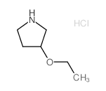 3-ETHOXYPYRROLIDINE HYDROCHLORIDE Structure