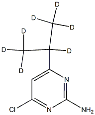 4-Chloro-2-amino-6-(iso-propyl-d7)-pyrimidine结构式