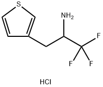 2,2,2-Trifluoro-1-thiophen-3-ylmethyl-ethylamine hydrochloride Structure