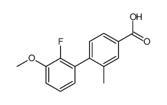 4-(2-fluoro-3-methoxyphenyl)-3-methylbenzoic acid结构式