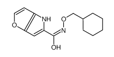 N-(Cyclohexylmethoxy)-4H-furo[3,2-b]pyrrole-5-carboxamide结构式