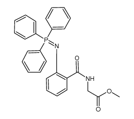 methyl ({2-[(triphenylphosphoranylidene)amino]benzoyl}amino)acetate Structure