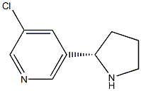 (S)-3-Chloro-5-pyrrolidin-2-yl-pyridine Structure